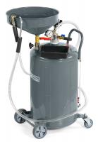 KraftWell KRW1832.80L Установка для слива и откачки масла/антифриза с круглой подъемной ванной, 80 л