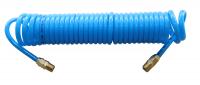 KraftWell KRW-HC050805M14 Шланг воздушный полиуретановый, спиральный 5х8 мм, 5 м