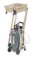 KraftWell KRW1835 Установка для слива и откачки масла/антифриза с пантографной ванной, 140 л