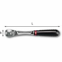 237 B 1/2  Трещотка со скрытым механизмом 1/2", 72 зуба, длина 260 мм, USAG (Италия)