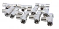 KraftWell KRW-TT14FMF-10 Тройник Т-образный F1/4"-M1/4"-F1/4", 10 шт