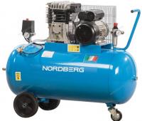 Компрессор поршневой с ременным приводом, объем 100 л NORDBERG NC100/360_220