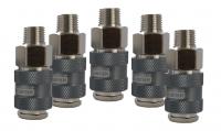 KraftWell KRW-QC14FM-5 БРС "мама", резьба M1/4", 5 шт