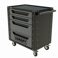 Тележка инструментальная Garopt 4 ящика СЕРАЯ, Серия "Low-cost"