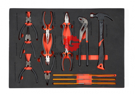 KraftWell KRW-TTG+SET157 Тележка с 5 ящиками + инструмент 157 предметов