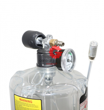 KraftWell KRW1836 Установка для откачки масла и антифриза с мерной емкостью, мобильная