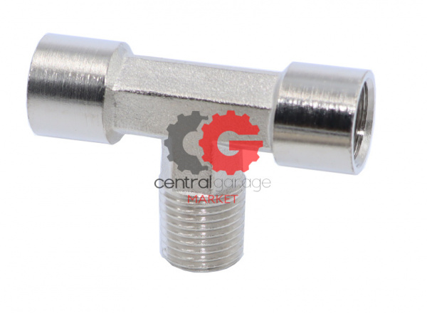 KraftWell KRW-TT14FMF-10 Тройник Т-образный F1/4"-M1/4"-F1/4", 10 шт