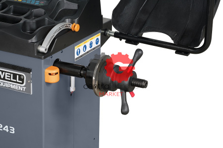 KraftWell KRW243 Балансировочный станок полуавтомат, педаль, лазер