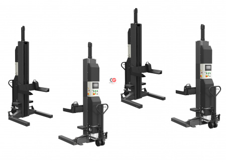 KraftWell KRW6M5.5 Колонны подкатные г/п 4х5 т. электрогидравлические беспроводные