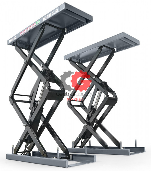 KraftWell FORBI 3.5I Подъемник комплект ножничный 3,5 т, заглубляемый