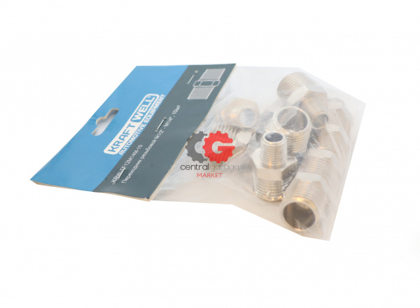 KraftWell KRW-TF12M14M-10 Переходник резьбовой M1/2" - M1/4", 10 шт
