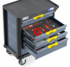 KraftWell KRW-TTG+SET157 Тележка с 5 ящиками + инструмент 157 предметов