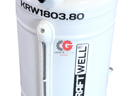 KraftWell KRW1803.80 Установка для слива масла/антифриза с круглой подъемной ванной, мобильная