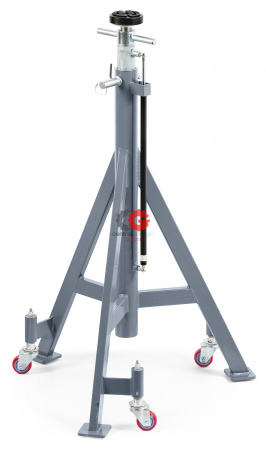 KraftWell KRWJS7.5H Стойка опорная г/п 7,5 т., высота 1,4-2,02 м, с пневмолифтом