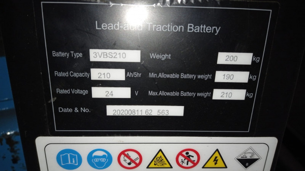 Аккумулятор для тележек CBD20R-II 24V/125Ah литиевый (Li-ion battery)