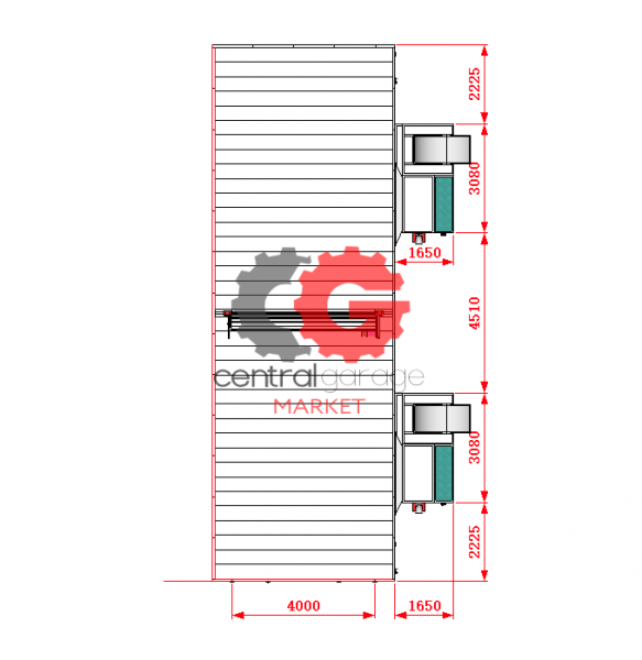 KraftWell KRW1555-MD Покрасочная камера 15 х 5 х 5 м., 84 000 м3/ч