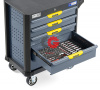 KraftWell KRW-TTG+SET157 Тележка с 5 ящиками + инструмент 157 предметов