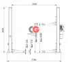 KraftWell KRW4SLU/220 Подъемник двухстоечный г/п 4000 кг. электрогидравлический