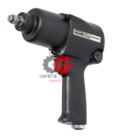 KraftWell KRW750IW-T Гайковерт пневматический 1/2" 780 Нм, головки
