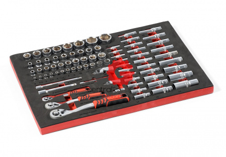 KraftWell KRW-TTG+SET157 Тележка с 5 ящиками + инструмент 157 предметов