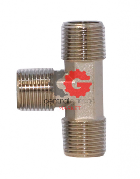 KraftWell KRW-TT12M3-5 Тройник Т-образный M1/2"-M1/2"-M1/2", 5 шт