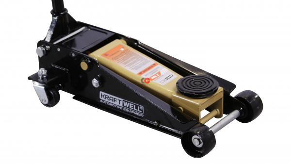 KraftWell KRWFJ3D_gold Домкрат подкатной гидравлический г/п 3000 кг.