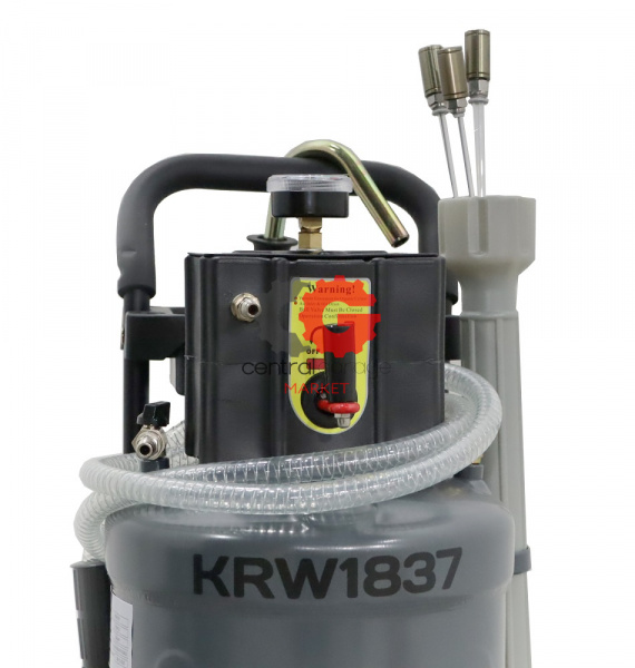 KraftWell KRW1837 Установка для откачки масла и антифриза, 30 л