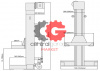 KraftWell KRW4M5.5 Колонны подкатные г/п 4х5,5 т. электромеханические