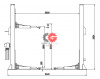 KraftWell VERSA 2A/220 Подъемник комплект г/п 4 т. упр. стопорами на 1-й колонне с анкерами и проставками