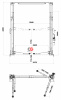 KraftWell KRW4.2MA Подъемник двухстоечный г/п 4200 кг. с развернутыми каретками, высота: 4200 мм