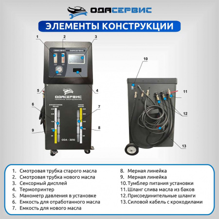 Автоматическая установка для замены масла в АКПП ОДА Сервис ODA-3010