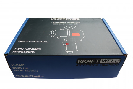 KraftWell KRW2400IW Гайковерт пневматический ударный 3/4", 1800 Нм