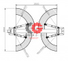 KraftWell KRW3DLM/220 Подъемник двухстоечный г/п 3200 кг. электрогидравлический
