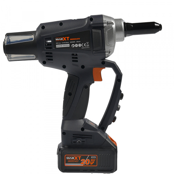 Аккумуляторный заклепочник MAXXT MDRG20V, с бесщеточным мотором, 20V/4.0AH