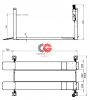 Velyen 4ED1600L Подъемник четырехстоечный г/п 5000 кг. платформы гладкие с люфт-детектором