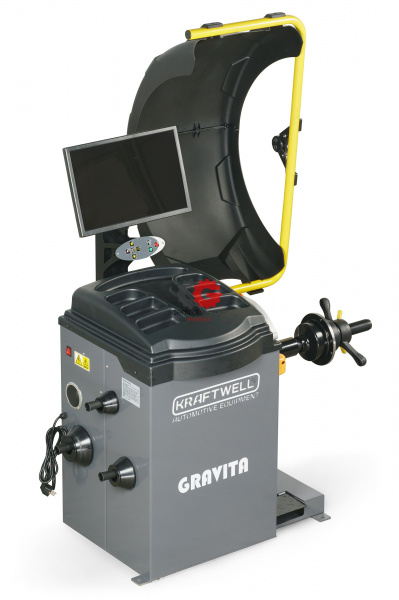 KraftWell GRAVITA Балансировочный станок автомат с ЖК монитором 19", лазер, ГОЛОС