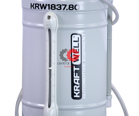 KraftWell KRW1837.80 Установка для откачки масла/антифриза с прозрачной мерной емкостью, мобильная