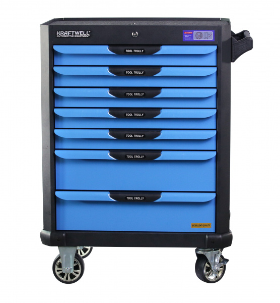 KraftWell KRW-TTB+SET250 Тележка с 7 ящиками+ПОДАРОК инструмент 250 предметов