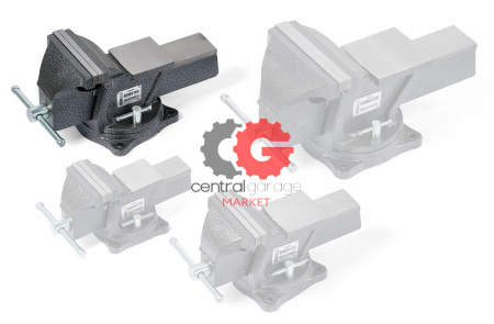 KraftWell KRW0150 Тиски слесарные вращающиеся 150 мм