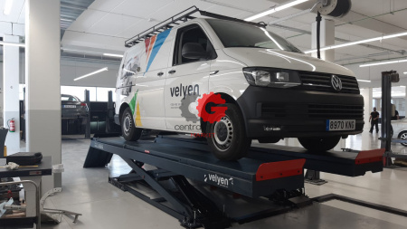 Velyen 4EE0546 Подъемник ножничный низкопрофильный г/п 5500 кг., платформы для сход-развала с подъем. второго уровня