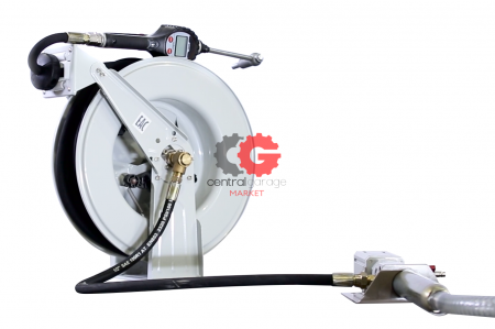 KraftWell KRW1742S Комплект для раздачи масла из бочек, настенный, с катушкой