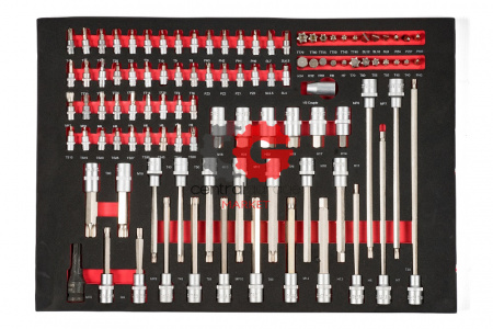 KraftWell KRW-TTG+SET277 Тележка с 7 ящиками + инструмент 277 предметов