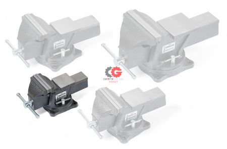 KraftWell KRW0100 Тиски слесарные вращающиеся 100 мм