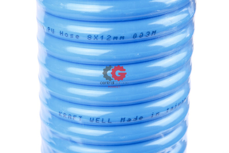 KraftWell KRW-HC081210 Шланг воздушный полиуретановый, спиральный D8х12 мм, 10 м