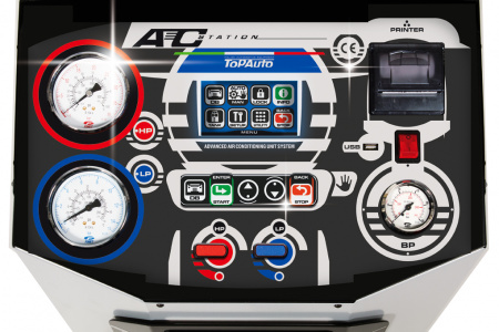 TopAuto RR700Touch_demo Станция автоматическая для заправки автомобильных кондиционеров