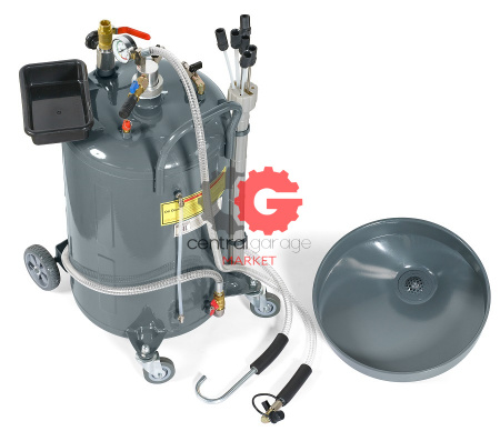KraftWell KRW1832.80L Установка слива/откачки масла, ванна 90 л