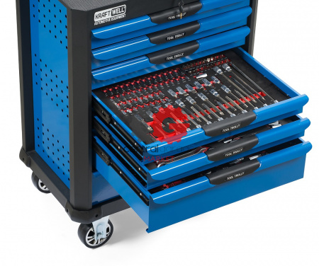 KraftWell KRW-TTB+SET277 Тележка с 7 ящиками + инструмент 277 предметов