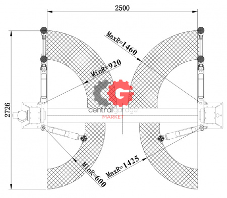 KraftWell KRW4MLS/220 Подъемник двухстоечный г/п 4 т.
