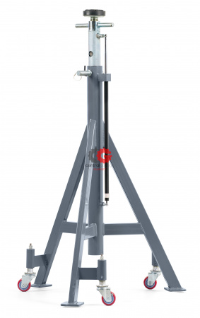 KraftWell KRWJS7.5H Стойка опорная г/п 7,5 т., высота 1,4-2,02 м, с пневмолифтом