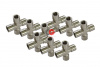 KraftWell KRW-TC14F4-10 Переходник "крест" 4*F1/4", 10 шт